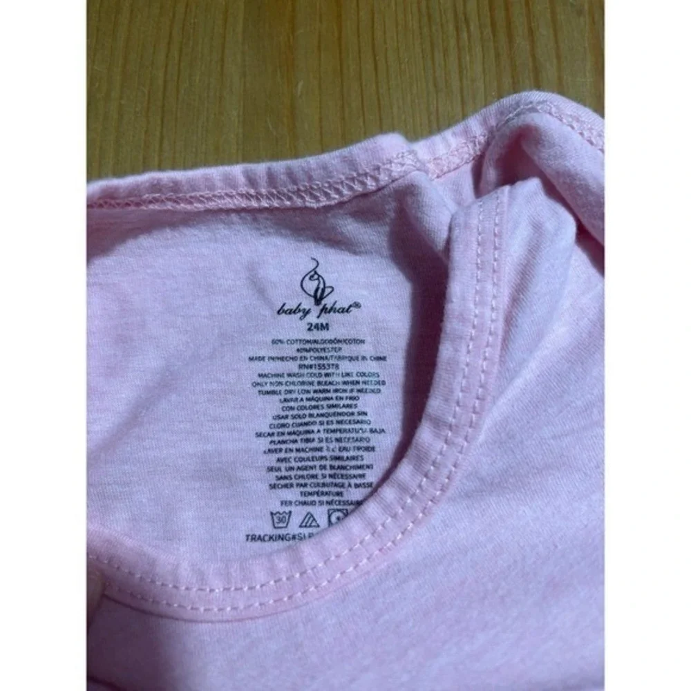 Toddler Baby Phat Striped/Ruffled Long Sleeve Romper Size 24 Months